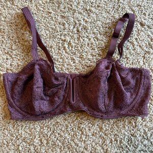 Purple Unlined Balconette bra